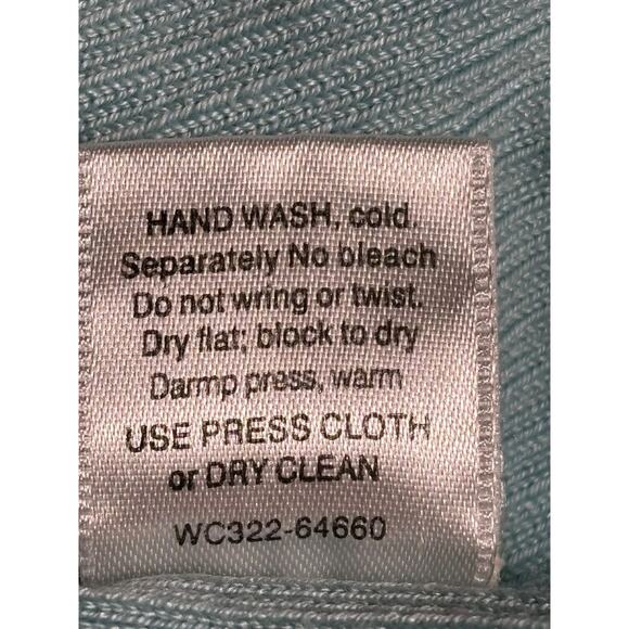 Pendleton Knit Cardigan Sweater Womens Sz 1X Sky Blue Button Front Long Sleeve - Picture 6 of 8